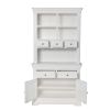 Toulouse White Painted 100cm Buffet and Hutch Dresser Display Unit - SPRING SALE - 11