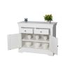 Toulouse 100cm White Painted Assembled Sideboard with Drawers - 10% OFF CODE SAVE - 11