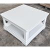 Toulouse White Painted 90cm Square Assembled Coffee Table With Shelf - 10% OFF SPRING SALE - 11