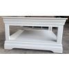 Toulouse White Painted 90cm Square Assembled Coffee Table With Shelf - 10% OFF SPRING SALE - 12