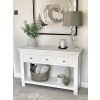 Toulouse White Painted 3 Drawer Large Assembled Console Table - 10% OFF SPRING SALE - 4