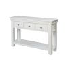 Toulouse White Painted 3 Drawer Large Assembled Console Table - 10% OFF SPRING SALE - 5