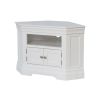 Toulouse White Painted Fully Assembled Corner TV Unit 2 Doors - SPRING SALE - 9
