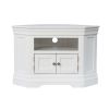 Toulouse White Painted Fully Assembled Corner TV Unit 2 Doors - SPRING SALE - 10