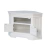 Toulouse White Painted Fully Assembled Corner TV Unit 2 Doors - 10% OFF SPRING SALE - 12