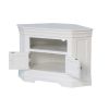 Toulouse White Painted Fully Assembled Corner TV Unit 2 Doors - SPRING SALE - 12