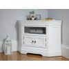 Toulouse White Painted Fully Assembled Corner TV Unit 2 Doors - 10% OFF SPRING SALE - 3