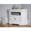 Toulouse White Painted Fully Assembled Corner TV Unit 2 Doors - SPRING SALE - 3