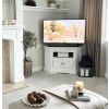 Toulouse White Painted Fully Assembled Corner TV Unit 2 Doors - SPRING SALE - 2
