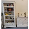 Toulouse White Painted Tall Fully Assembled Bookcase 2 Drawers - 10% OFF CODE SAVE - 2