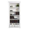 Toulouse White Painted Tall Fully Assembled Bookcase 2 Drawers - 10% OFF CODE SAVE - 10