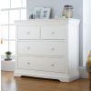 Toulouse White Painted Large Grande 2 Over 2 Assembled Chest Drawers - SPRING SALE - 4