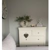 Toulouse White Painted Large Grande 2 Over 2 Assembled Chest Drawers - SPRING SALE - 6