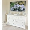 Toulouse White Painted Grande Extra Large 3 Over 4 Assembled Chest of Drawers - 10% OFF SPRING SALE - 5