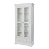Toulouse White Painted Tall Glass Assembled Display Cabinet with Drawers - SPRING SALE - 8