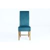 Harrogate Teal Green Velvet Dining Chair with Oak Legs - 10% OFF SPRING SALE - 6
