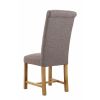 Harrogate Brown Herringbone Fabric Dining Chair with Oak Legs - 25% OFF SPRING SALE - 5