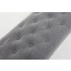 Highgrove Silver Grey Fabric Studded Medium Oak Dining Bench - 10% OFF CODE SAVE - 9