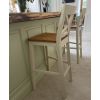 Java Cross Cream Painted Fully Assembled Tall Bar Stool - 10% OFF SPRING SALE - 2