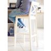 Java Cross Cream Painted Fully Assembled Tall Bar Stool - 10% OFF SPRING SALE - 5