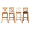 Java Cross Cream Painted Fully Assembled Tall Bar Stool - 10% OFF SPRING SALE - 12