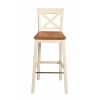 Java Cross Cream Painted Fully Assembled Tall Bar Stool - 10% OFF SPRING SALE - 8