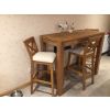 Java Cross Oak Bar Stool with Beige Linen Seat Pad - 10% OFF SPRING SALE - 2
