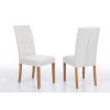 Kensington Beige Fabric Dining Chair Oak Legs - 10% OFF SPRING SALE - 2