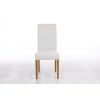 Kensington Beige Fabric Dining Chair Oak Legs - 10% OFF SPRING SALE - 5