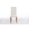Kensington Beige Fabric Dining Chair Oak Legs - SPRING SALE - 5