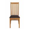 Lichfield Dark Brown Leather Assembled Solid Oak Dining Chair - 20% OFF SPRING SALE - 5