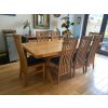 Lichfield Dark Brown Leather Solid Oak Dining Chair - 10% OFF WINTER SALE - 3