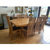 Lichfield Dark Brown Leather Solid Oak Dining Chair - 10% OFF SPRING SALE - 3