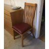 Solid Oak Red Leather Lichfield Dining Chair - 30% OFF CODE FLASH - 3