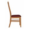 Solid Oak Red Leather Lichfield Dining Chair - 10% OFF WINTER SALE - 6