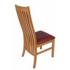 Solid Oak Red Leather Lichfield Dining Chair - 10% OFF WINTER SALE - 8