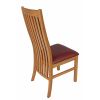 Solid Oak Red Leather Lichfield Assembled Dining Chair - 10% OFF SPRING SALE - 8