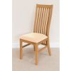 Lichfield Cream Leather Solid Oak Dining Room Chair - 30% OFF CODE FLASH - 5