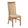 Lichfield Cream Leather Solid Oak Dining Room Chair - 10% OFF SPRING SALE - 4