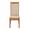 Lichfield Cream Leather Solid Oak Dining Room Chair - 10% OFF SPRING SALE - 7