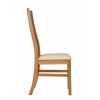 Lichfield Cream Leather Solid Oak Dining Room Chair - 30% OFF CODE FLASH - 8