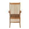 Lichfield Brown Leather Carver Oak Dining Chair - SPRING SALE - 6