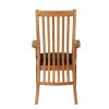 Lichfield Black Leather Carver Oak Dining Chair - SPRING SALE - 6