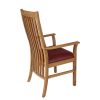 Lichfield Red Leather Carver Oak Dining Chair - 10% OFF WINTER SALE - 6