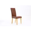 Mayfair Tan Brown Leather Studded Dining Chair - 10% OFF SPRING SALE - 5