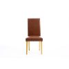 Mayfair Tan Brown Leather Studded Dining Chair - 10% OFF SPRING SALE - 8