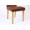 Mayfair Tan Brown Leather Studded Dining Chair - SPRING SALE - 9