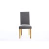 Mayfair Silver Grey Fabric Studded Oak Dining Chair - 10% OFF SPRING SALE - 8