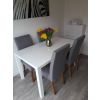 Mayfair Silver Grey Fabric Studded Oak Dining Chair - 10% OFF SPRING SALE - 4