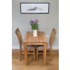 Minsk Oak 60cm Table and 2 Victoria Linen Chairs - 10